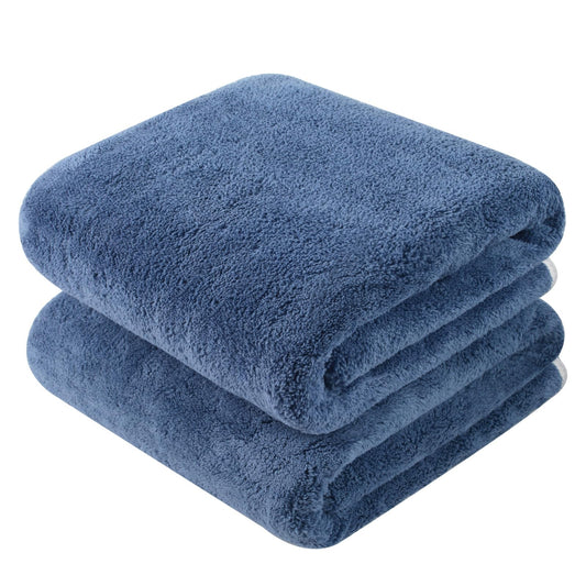 KinHwa Microfiber Bath Towels Extra Large Shower Towels 76x152 cm Super Absorbent and Soft Bathroom Towels Quick Dry Beach towel for Spa, Swimming,