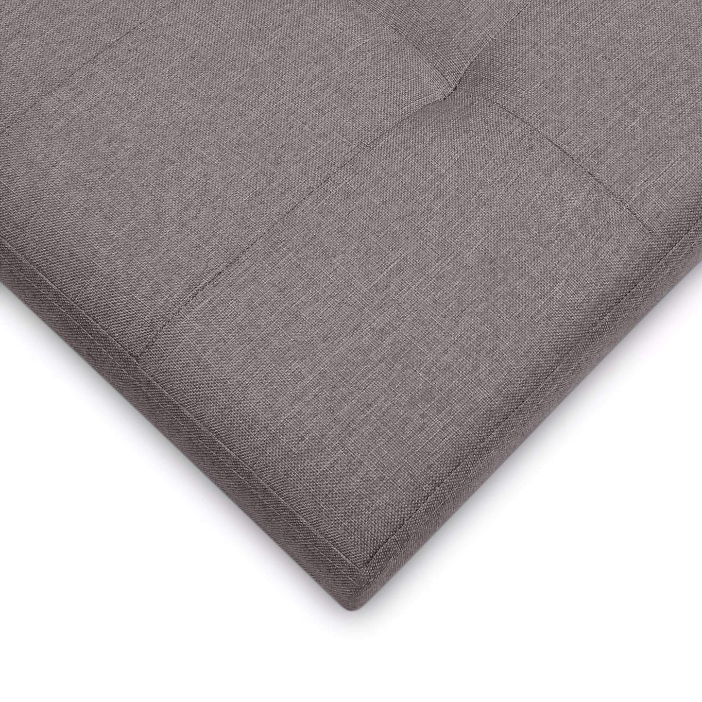 BRIAN & DANY Folding Linen Storage Boxes Footstool Ottoman, Foot Rest Stool, Foldable Seat Bench Footrest - Brown, 76 x 38 x 38 cm