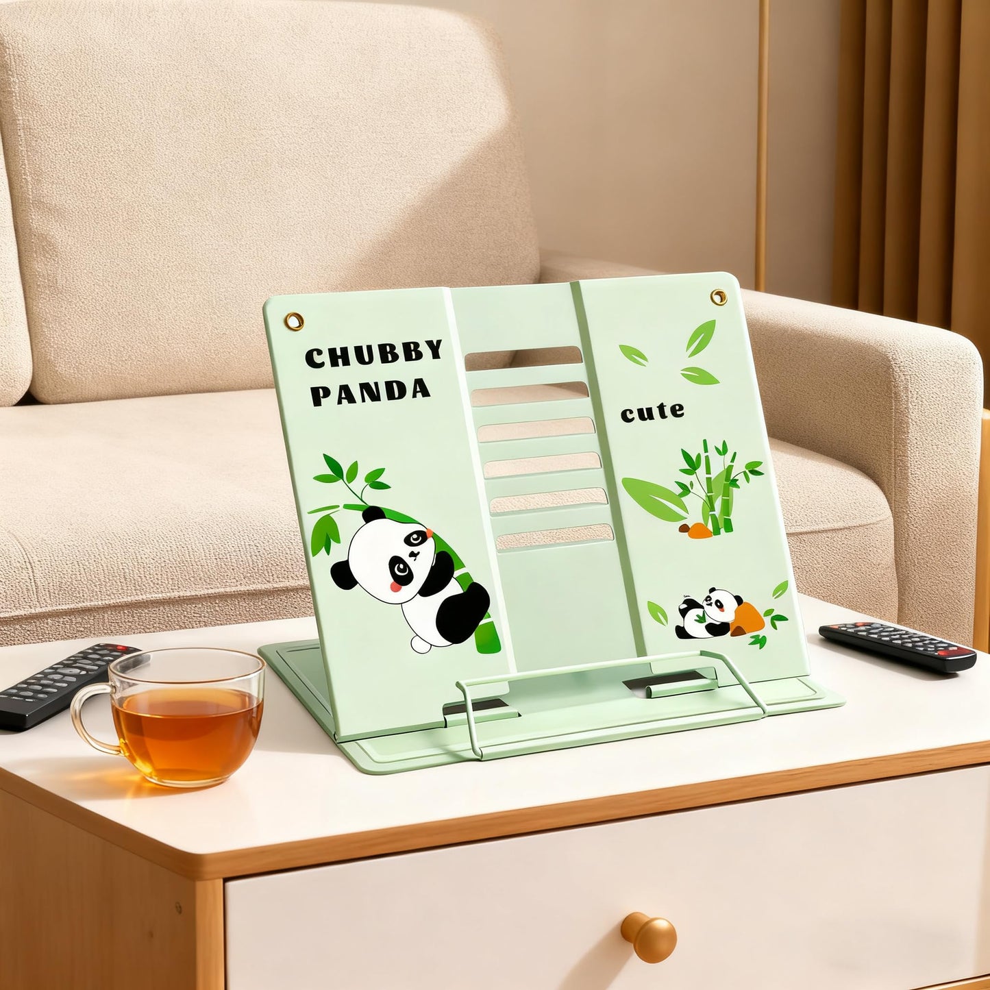 Book Stand,Adjustable Metal Book Holders,Cookbook Reading Rest Holder Anti-Slip Adjustable Desktop Bookend Portable Reading Rest Holder for Cookbook