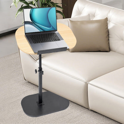 YYW Side Table TV Tray For Couch, Height Adjustable C Shaped Table