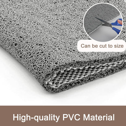 Shower Mat Non Slip Anti Mould: Bath Mats for Inside Bath- 80 x 60 cm Anti Slip Shower Mats for Inside Shower- Loofah Shower Mat Grey Long Washable