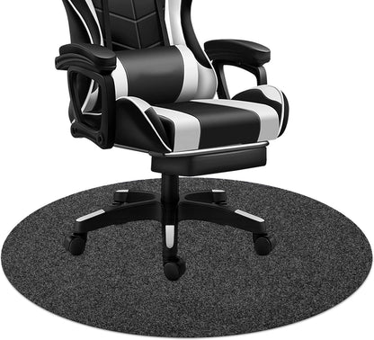 Office Chair Mat for Hardwood Floor,100x100cm Round Desk Chair Floor Protector Mat Rug for Gaming Rolling Chair
