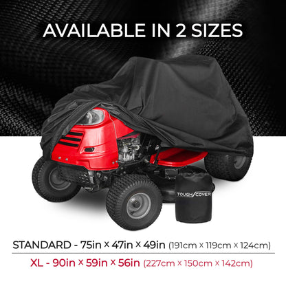 Tough Cover Premium Lawn Tractor Cover by Riding Lawn Mower Cover Made with 600D Marine Grade Fabric