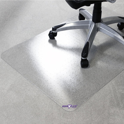 Marvelux Enhanced Polymer Large Office Chair Mat for Carpets 120 x 130cm
