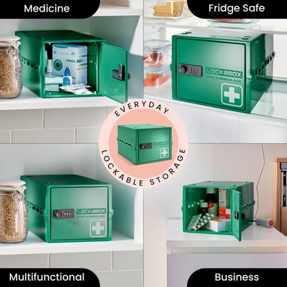 Lockabox One™ | Premium Lockable Medicine Box (10L) | Lightweight & Hygienic Medicine Lock Box | Made In Britain | External Size 31 x 21 x 17 cm