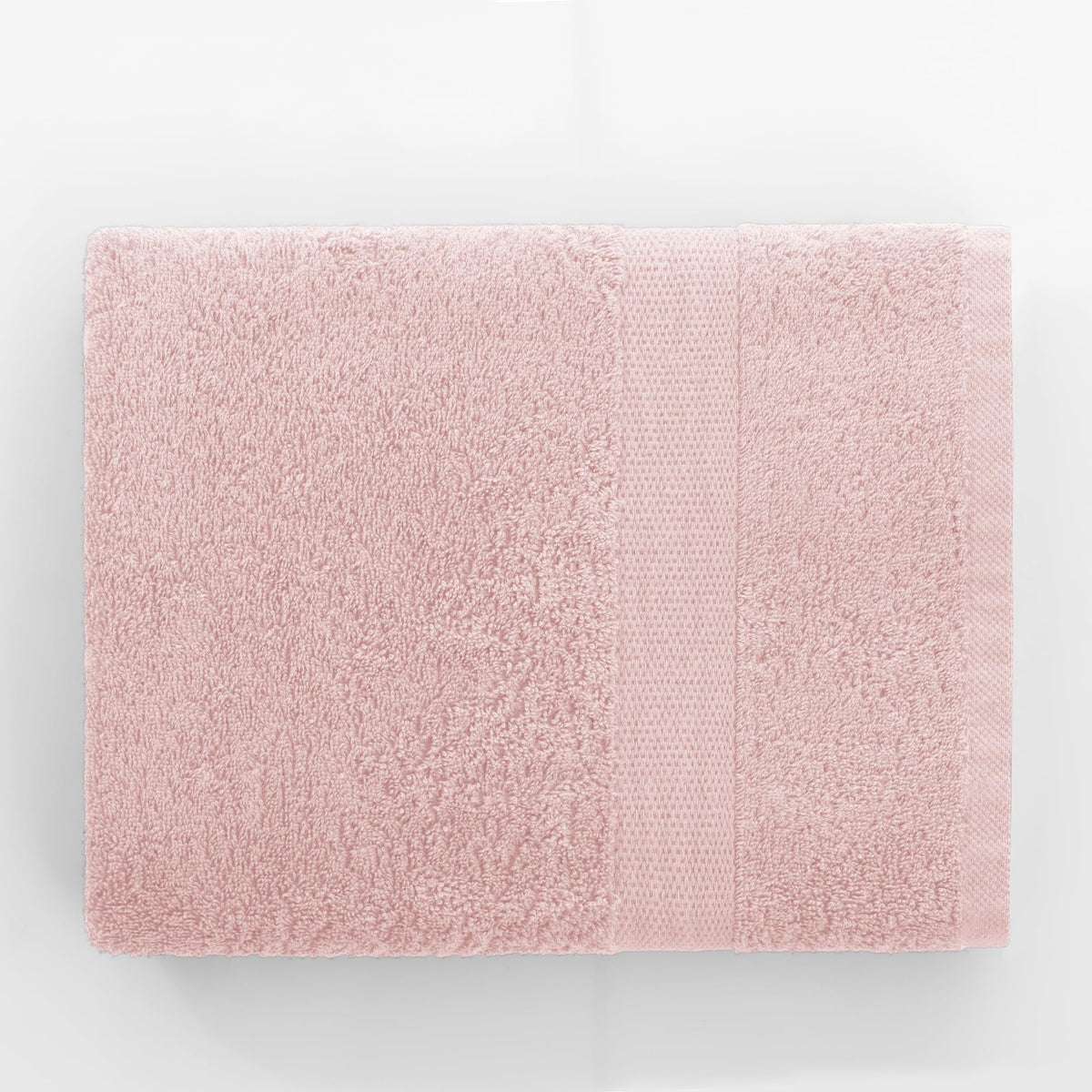 DecoKing Set of 4 Cotton Quality 525 g/m² 2 Hand Towels 50 x 100 cm and 2 Bath Towels 70 x 140 cm Light Pink Absorbent Marina