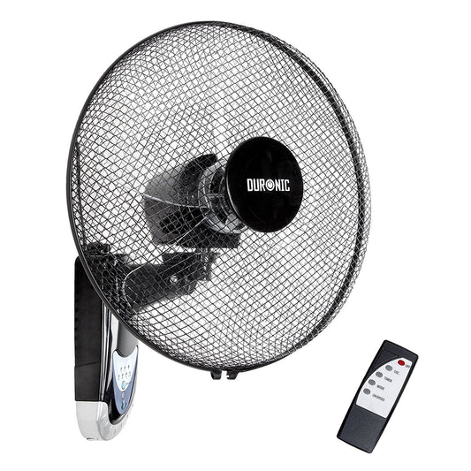 Duronic Wall Fan FN55 Wall Mounted with Remote Control | 16 Inch Head | Timer Function | Cooling for Summer in The Home | Office