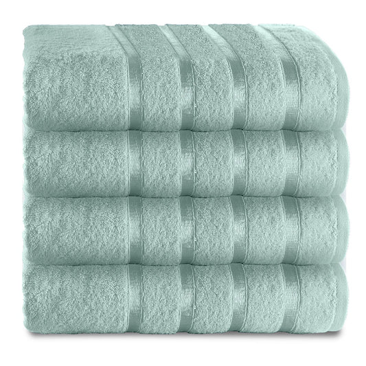 GC GAVENO CAVAILIA Fade Resistant Luxury Towels, Extra Absorbent 100% Ringspun Egyptian Cotton 500 GSM Bathroom Set, Duck Egg, 4PK