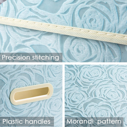 Prandom Storage Boxes with Lids.Rose Pattern Fabric Decorative Storage Box, Really Useful Box,Clothing Storage,Cubes