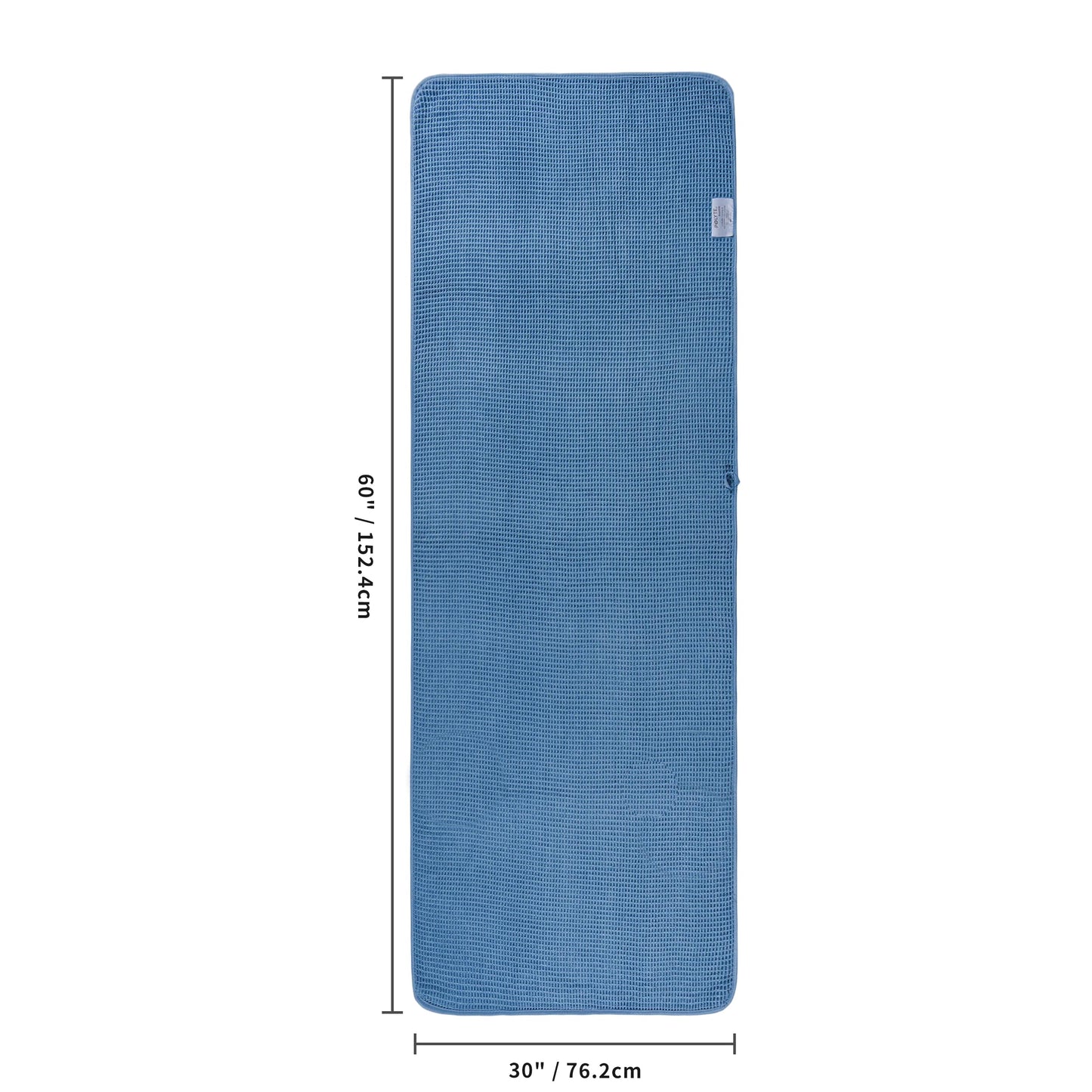 POLYTE 430 GSM Microfibre Quick Dry Waffle Bath Towel, 76.2x152.4 cm