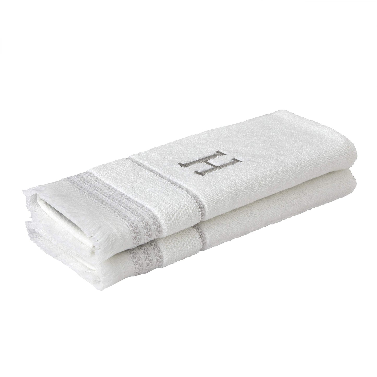 SKL Home Hand Towel Set, H, Cotton, White, 16x26