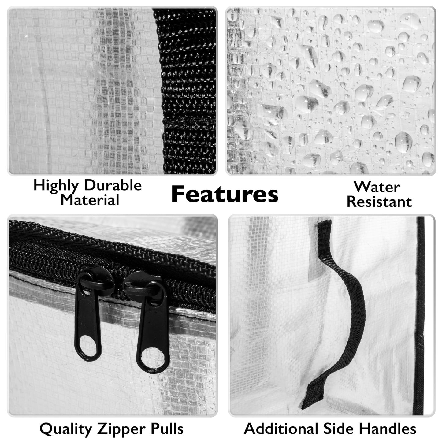 ClearSpace Oversized Moving Bags or Storage Bag  Large Moving Boxes with Backpack Straps, Zippers & Handles  Heavy-Duty Packing Bags for Moving,