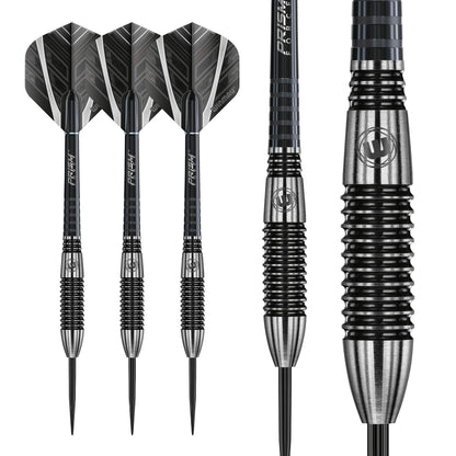 WINMAU Blackout 26 Gram Tungsten Darts Set with Flights and Shafts (Stems)