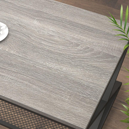 LVB Coffee Table for Living Room Coffee Tables With Storage 120cm Grey