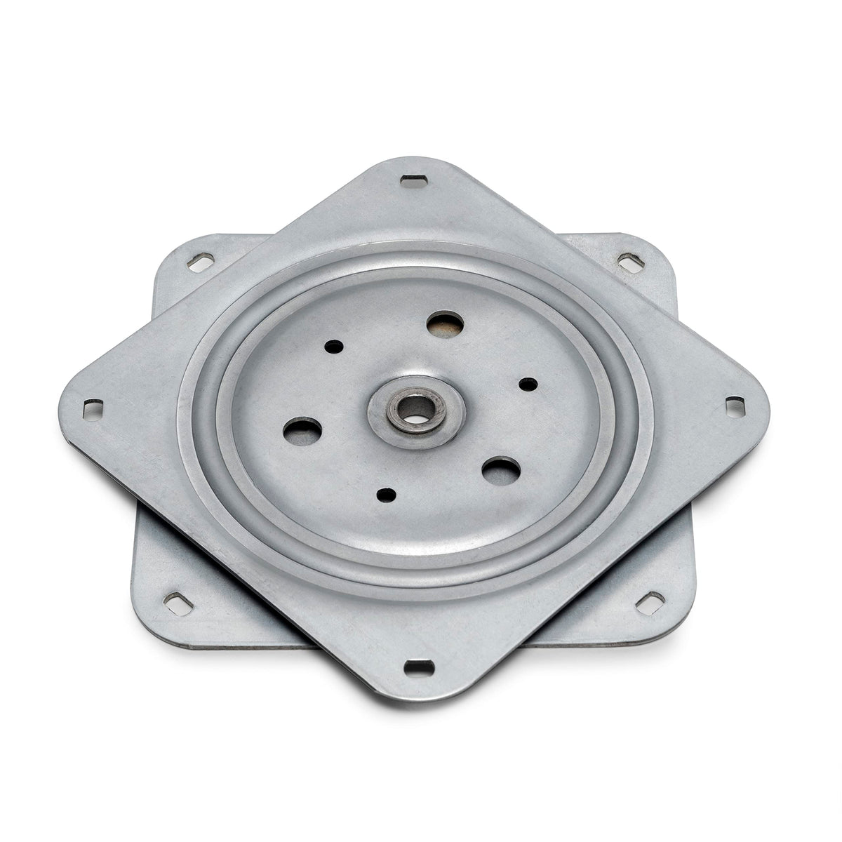Emuca - Swivel Platform/Rotating Base of 360° for Cabinet/TV Screen, Zinc Plated, Steel
