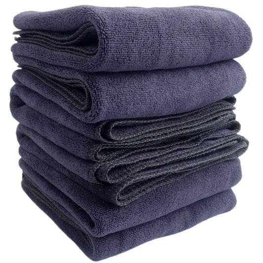 Roellgs 6-pack extra fine thick fibre cleaning cloths, towels, car wipers, dishwashing cloths, multi-purpose dusting cloths, highly absorbent,