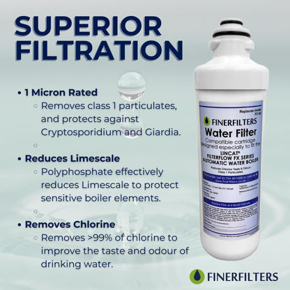 Finerfilters FC04 Water Filter Compatible with All Lincat FilterFlow FX Series Automatic Water Boilers Including EB3FX, EB4FX, EB6FX, EB6TFX,