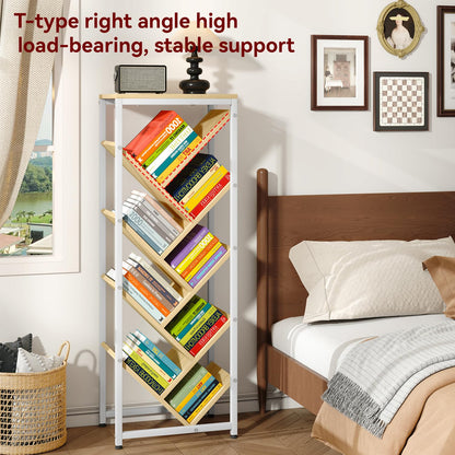 IBUYKE 9 Tier Tree Bookshelf with Top Shelf,Natural TBC002N