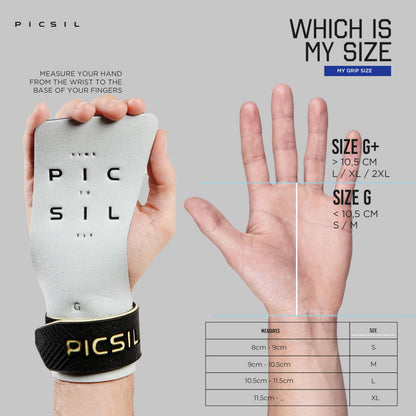 PICSIL Condor Grips for Cross Training, Grips without Holes with Technical Fabric, Greater Protection and Comfort, for Gym, Box, Weightlifting,