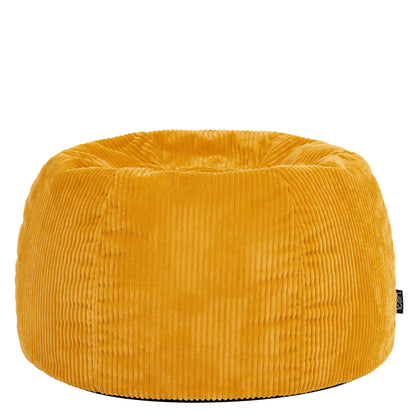 icon Kingston Cord Bean Bag with Filling Included, Yellow