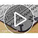 PICK FOR LIFE Reusable Puppy Pads, 2 Pack Washable Puppy Pads, Super Absorbent Leak-Proof and Non-Slip Dog Mat Pee Pads for Dog, Fast Drying Training Pads for Home, Playpens, Crates, Car - 90x120cm