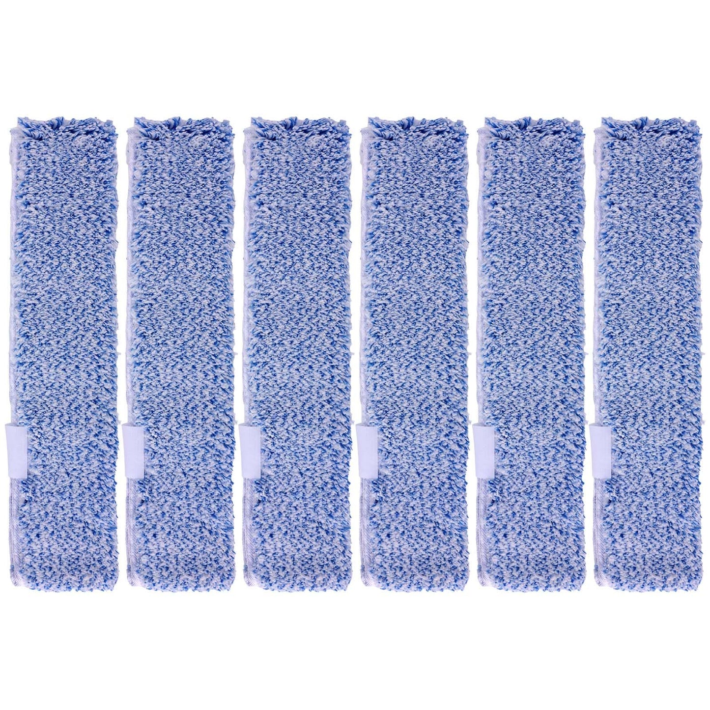 Penitue 6pcs Microfiber Window Cleaning Refill Replacement, 14" Washable & Reusable Window Squeegee Scrubber Cloth Sleeve Accessory for MR.SIGA