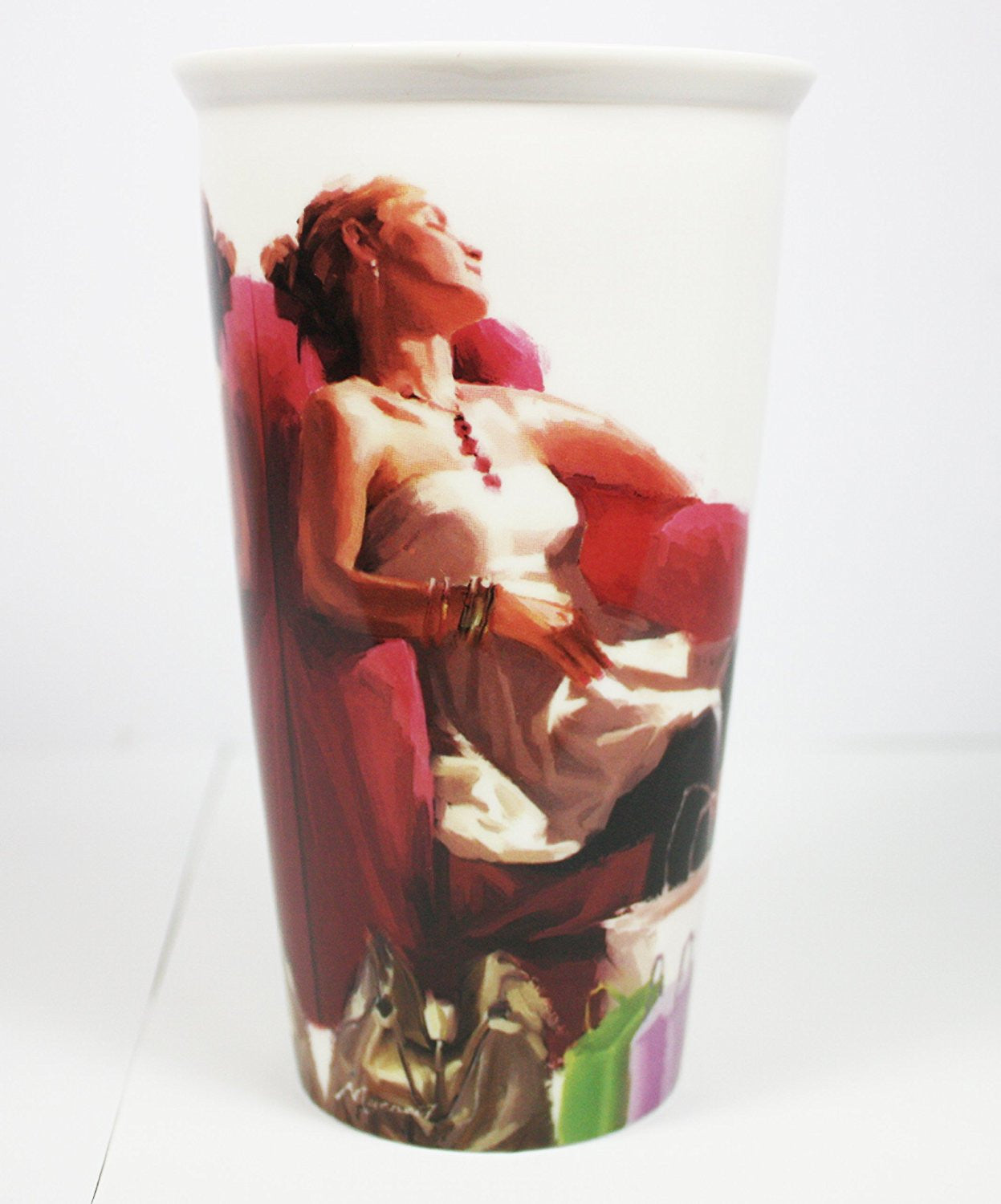 'A Girl's Life' Double Walled Insulation With Silicon Travel Mug