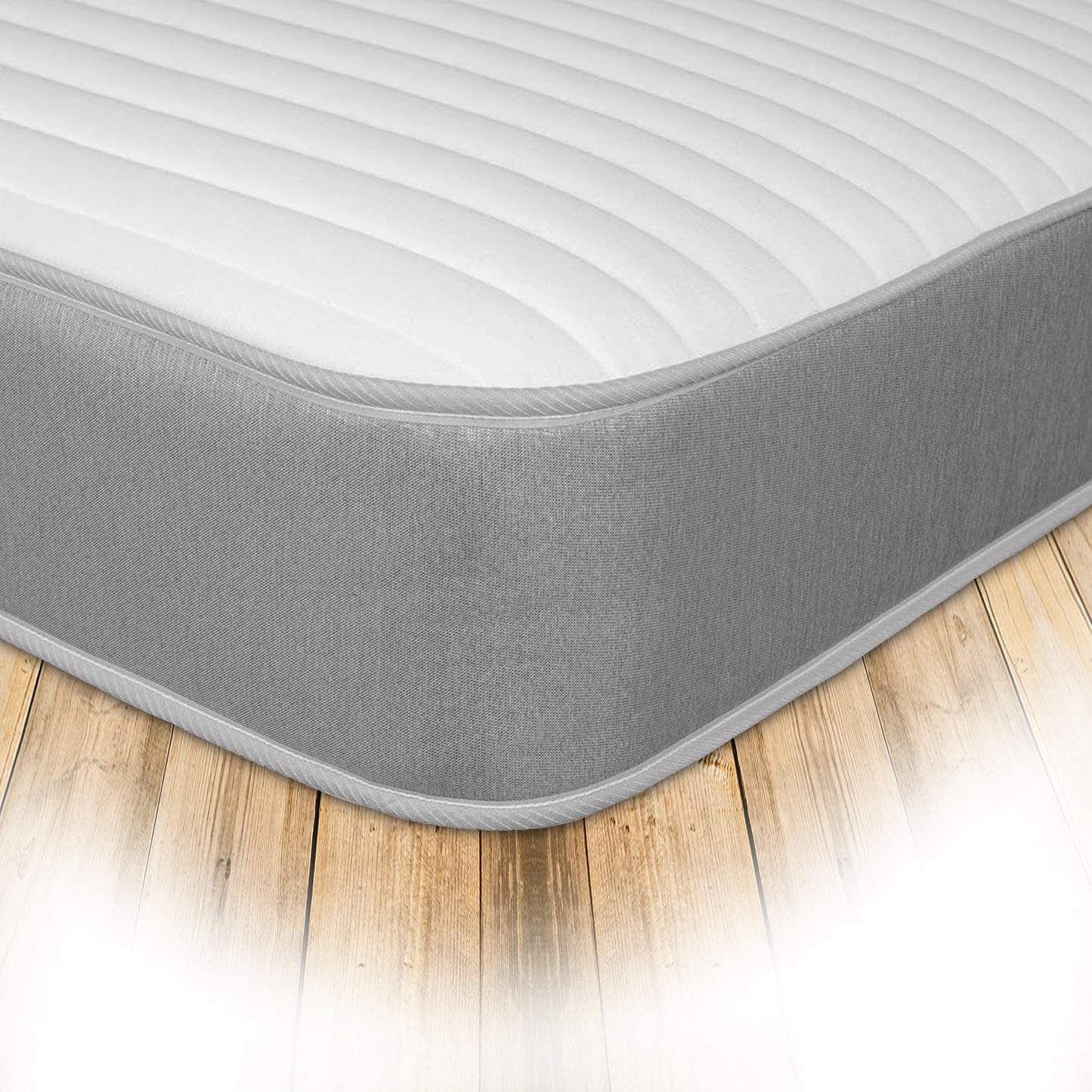 Starlight Beds Linear Grey European Double Size Mattress 140 x 200