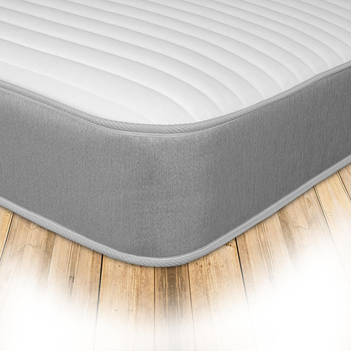 Starlight Beds Linear Grey King Size Mattress, 5ft x 6ft6