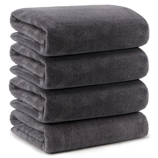 Orighty Bath Towel Set Pack of 4(27?? x 54??) - Soft Feel Bath Towel Sets, Highly Absorbent Microfibre Towels for Body, Quick Drying, Microfibre Bath