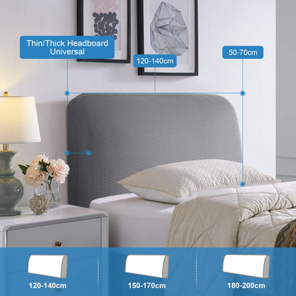 TAOCOCO Double Headboard Covers,Stretch Bed Headboard Cover,All-Inclusive Dustproof Head Board Covers for Single/Small double,Spandex Jacquard