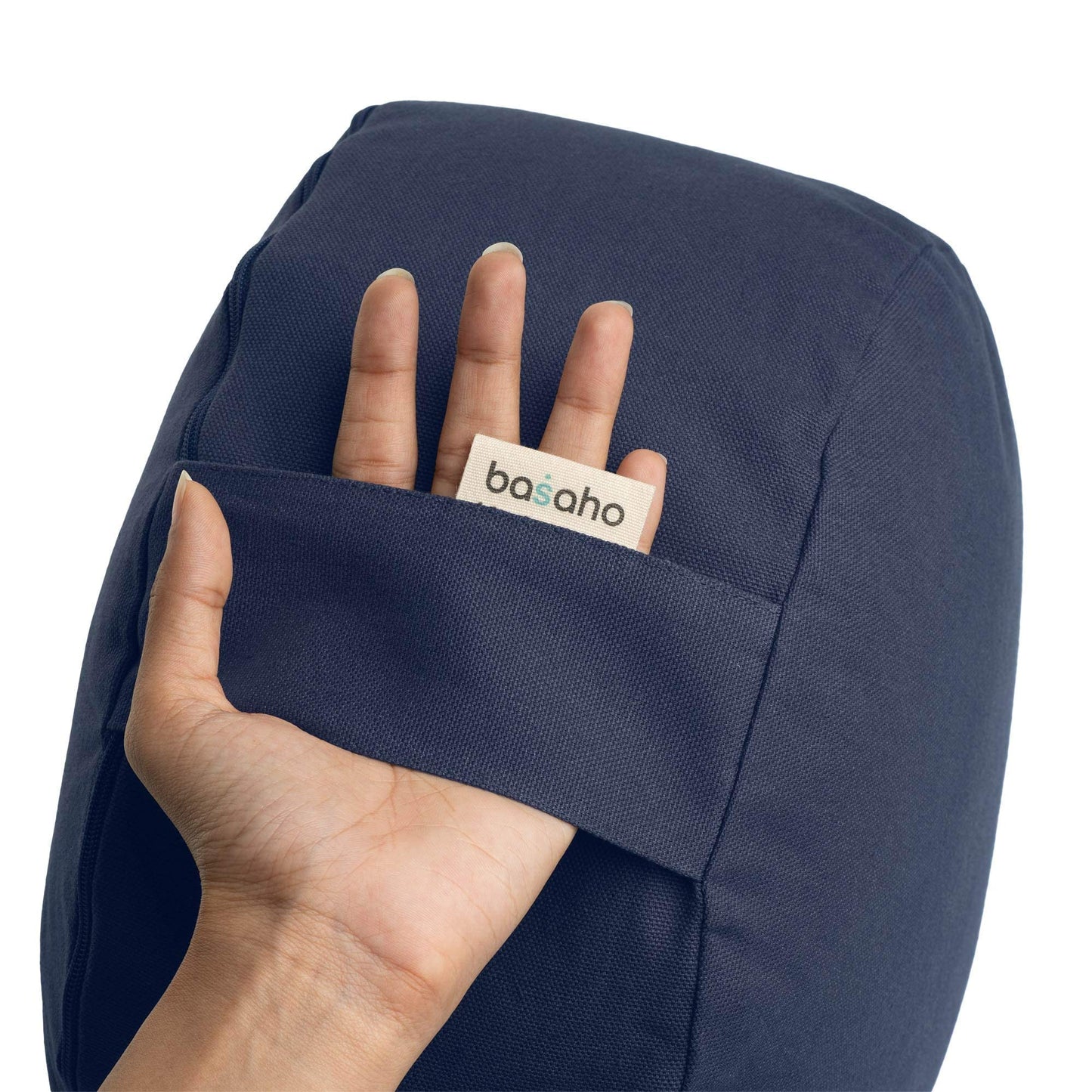 basaho WHEEL Zafu Meditation Cushion | Organic Cotton | Buckwheat Hulls | Removable Washable Cover (Pure Purple)