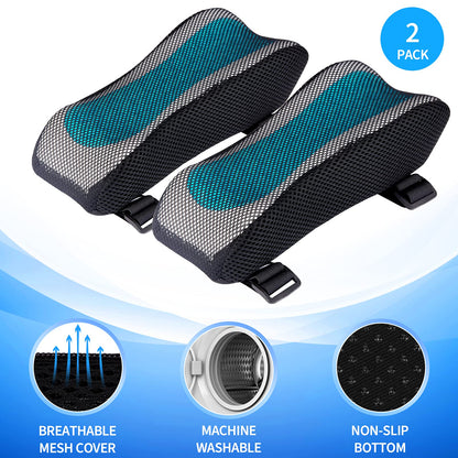 BEAUTRIP Ergonomic Armrest Pads- Office Chair Arm Rest Cover Pillow - Elbow Support Cushion for Computer, Gaming and Desk Chairs (Set of 2)…