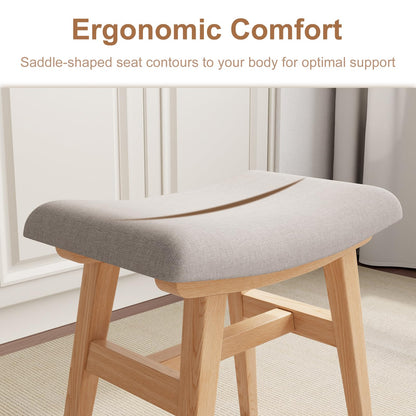 YQJJGL Dressing Table Stool Comfortable Vanity Stool Simple Padded Stool Chair for Makeup Desk Easy-To-Install Bedroom Chair Stool Suitable for