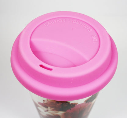 'A Girl's Life' Double Walled Insulation With Silicon Travel Mug