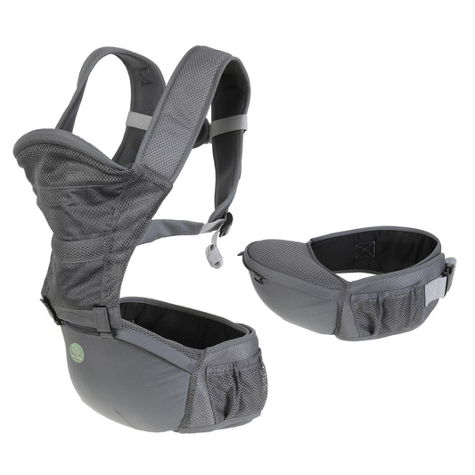 Dreambaby Elevate 6-in-1 Baby Carrier and Hip Seat for Newborn to Toddler up to 18kg - Front, Inward & Backpack Positions, Infant Support with