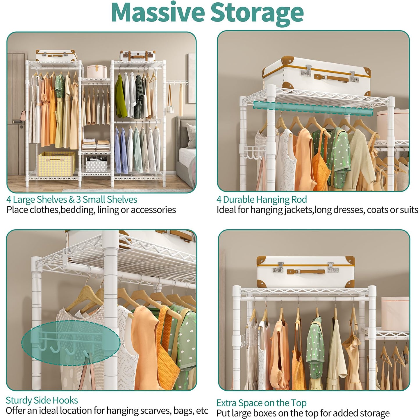 Exglobol Heavy Duty Clothes Rails,