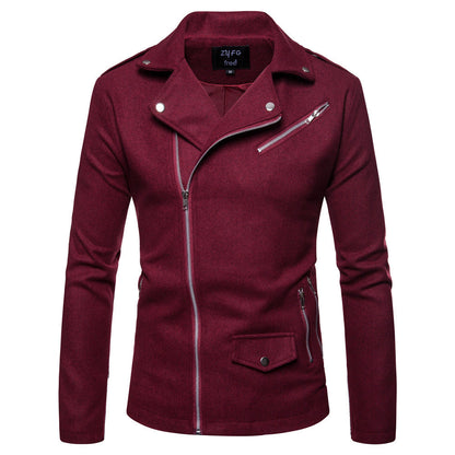 British men's slim trench coat