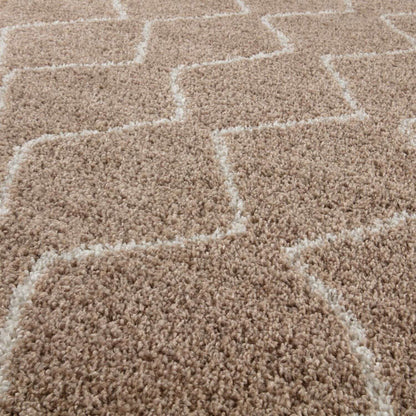 Moroccan Beige Shaggy Rug | 820