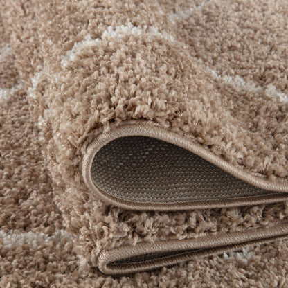 Moroccan Beige Shaggy Rug | 820