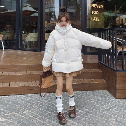 Women's Autumn And Winter Loose And Warm Cotton-padded Jacket