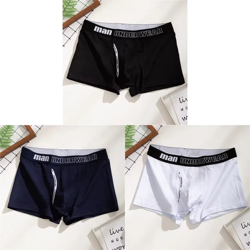 Mens Boxers 100% Cotton Underwear Sleep Underpants Men Panties Shorts Comfortable Plus Size Mens Underwear Boxer Hombre Men 4XL