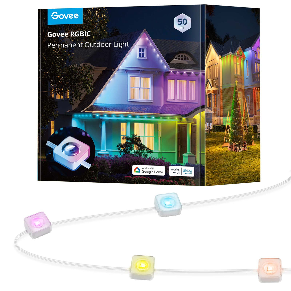 GOVEE RGBIC PERM OUTDOOR LIGHTS 15M IP67