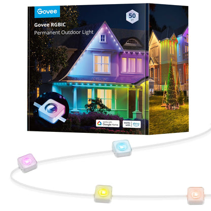 GOVEE RGBIC PERM OUTDOOR LIGHTS 15M IP67