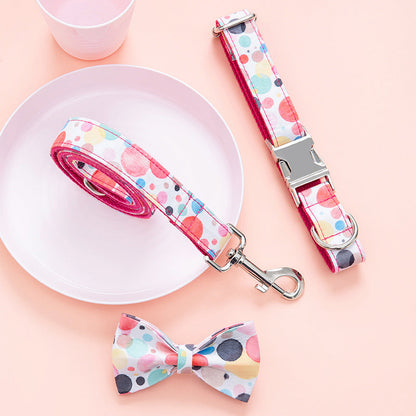 Custom Lettering Dog Collar Print Personality Suit