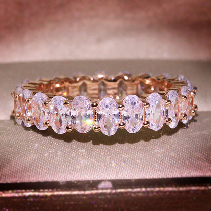 Zircon Oval Ring