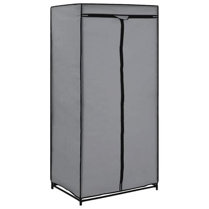 vidaXL Wardrobes 2 pcs Grey 75x50x160 cm