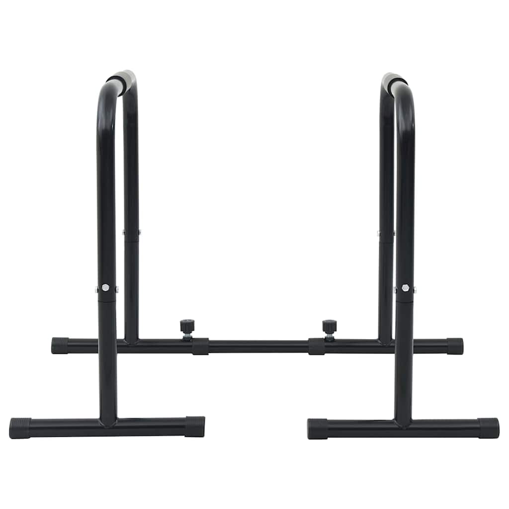 vidaXL Dip Bar Manual Black 116 x 66 x 74.5 cm Powder-Coated Steel