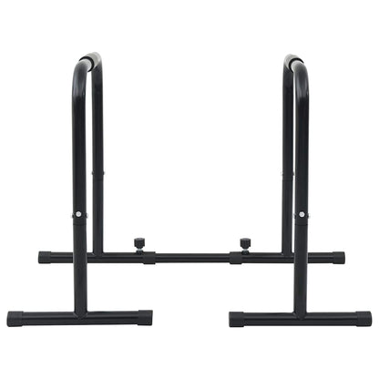 vidaXL Dip Bar Manual Black 116 x 66 x 74.5 cm Powder-Coated Steel