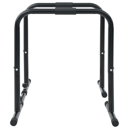 vidaXL Dip Bar Manual Black 116 x 66 x 74.5 cm Powder-Coated Steel
